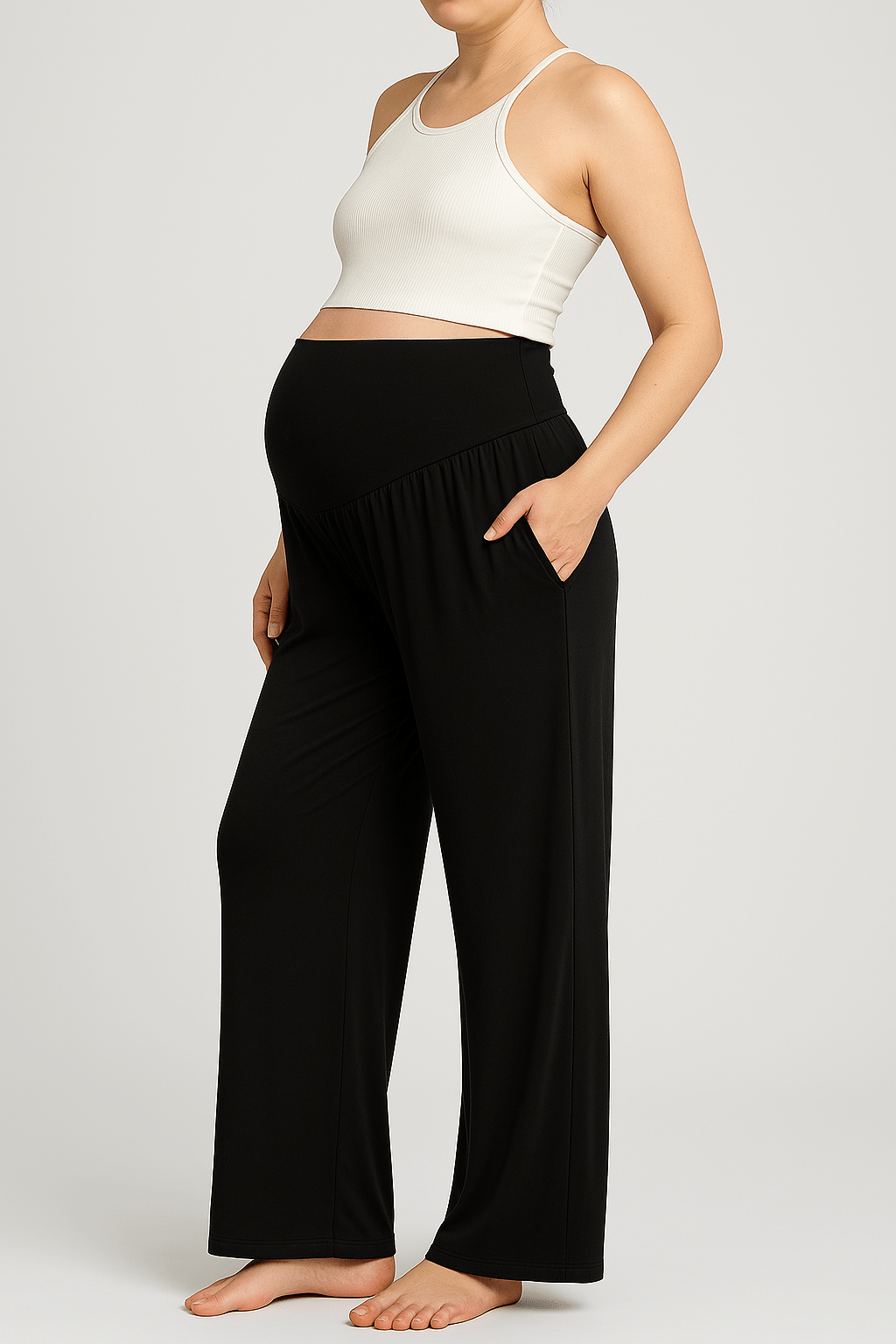Sunday Palazzo Pants-Huggleo-Black-S