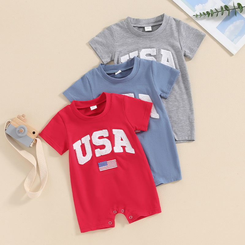 Sunny Patriotic Baby Romper