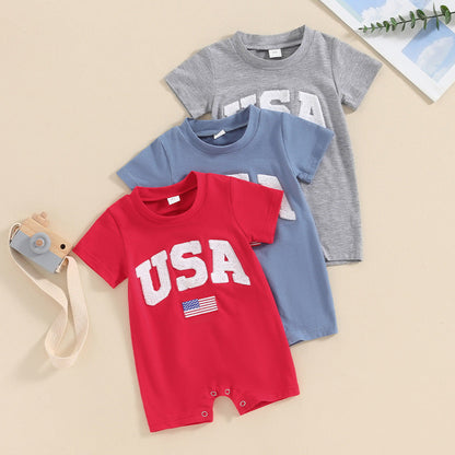 Sunny Patriotic Baby Romper