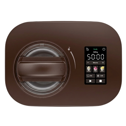 1 Pint Compressor Ice Cream Maker with 3 Presets and Digital Display