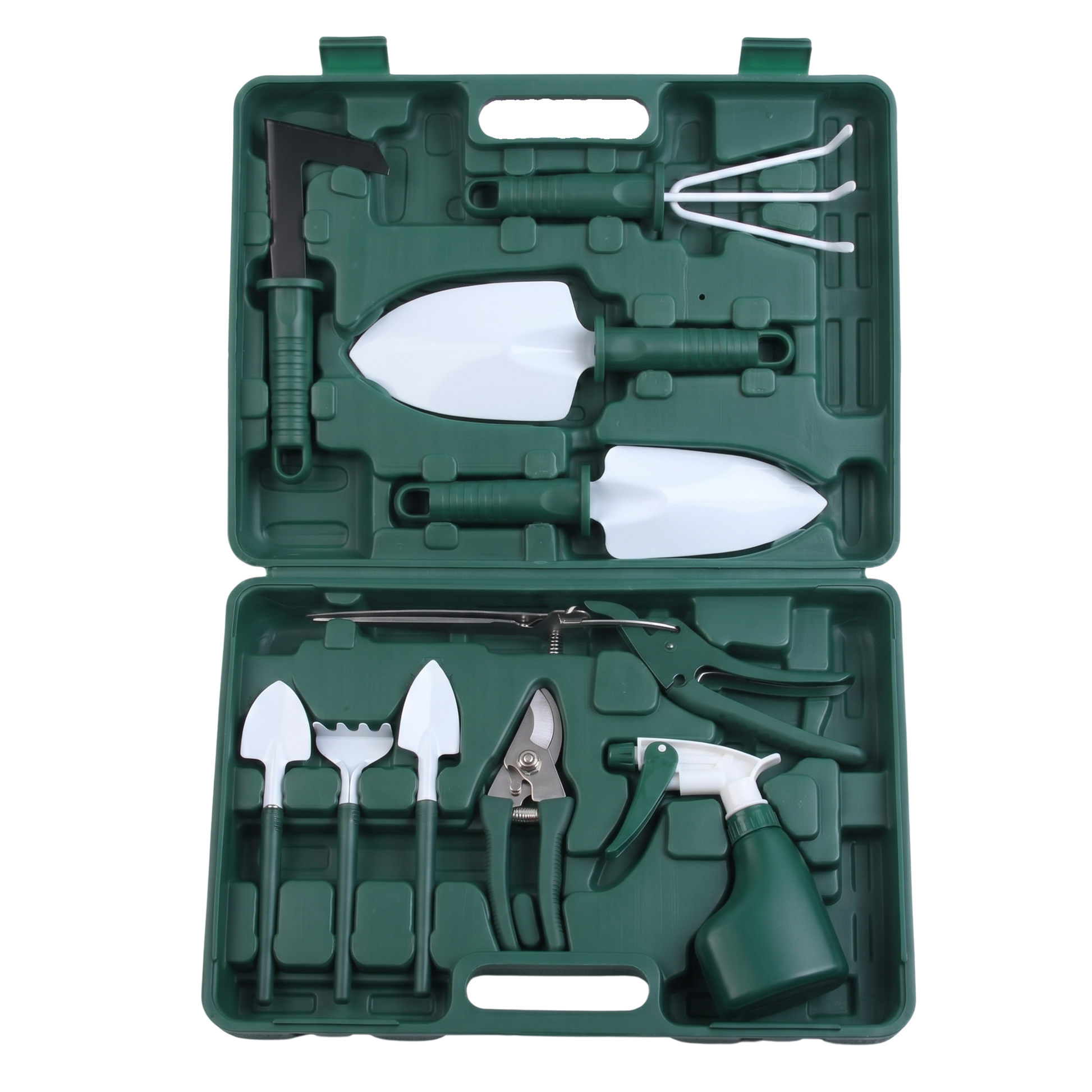 10-Piece Gardening Hand Tool Set with Organizer Case for Yard Tasks