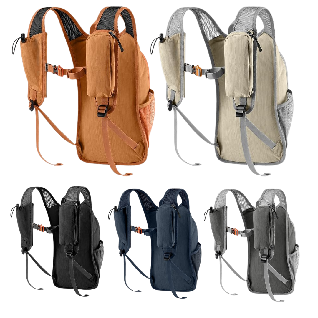 10L Foldable Hiking Backpack with Chest Strap and Strap Pockets