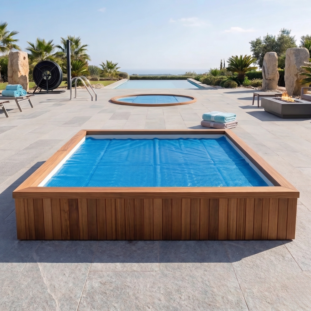 10x10 ft Solar Pool Cover 16 Mil PE Thickness Thermal Pool Blanket