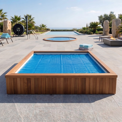 10x10 ft Solar Pool Cover 16 Mil PE Thickness Thermal Pool Blanket