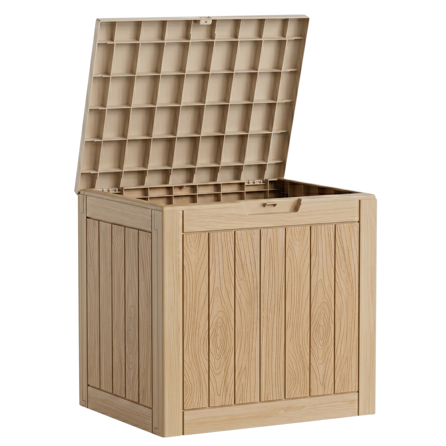 113.6 L Interlocking Resin Storage Box with Panel Frame Design