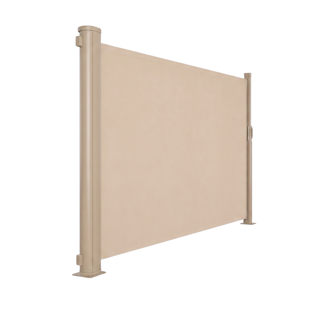 118x71 Inch Retractable Side Awning Outdoor Patio Privacy Screen