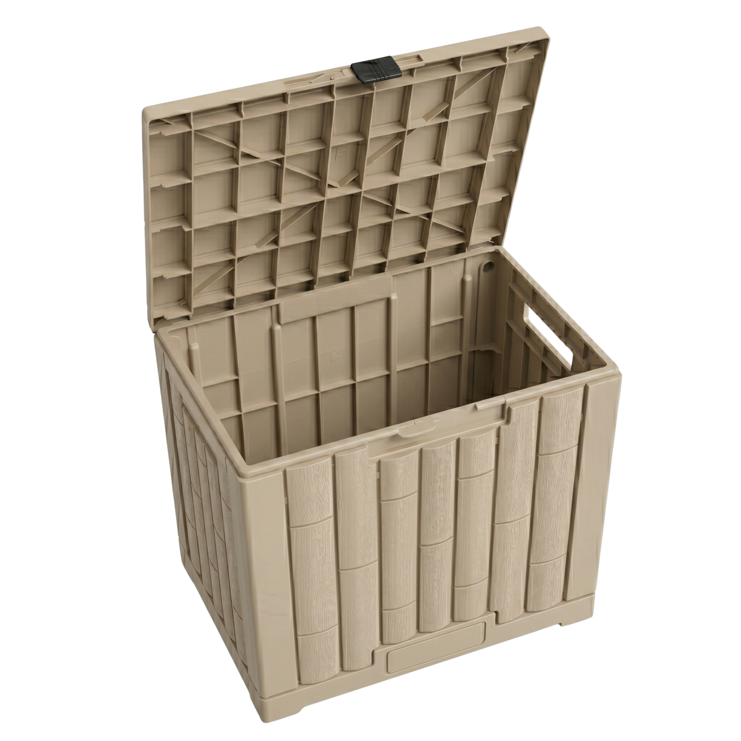 120L Resin Storage Box with Hinged Lid and 330 lb Top Load Rating