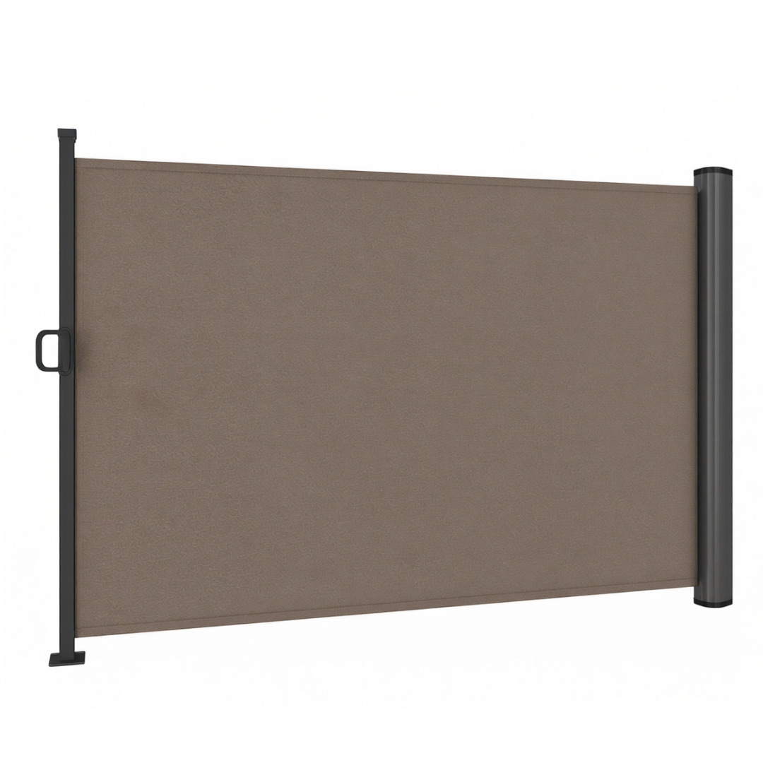 126 in Retractable Side Awning Privacy Screen for Patio Garden
