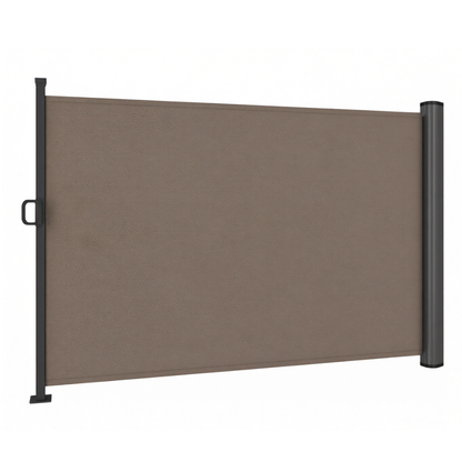 126 in Retractable Side Awning Privacy Screen for Patio Garden