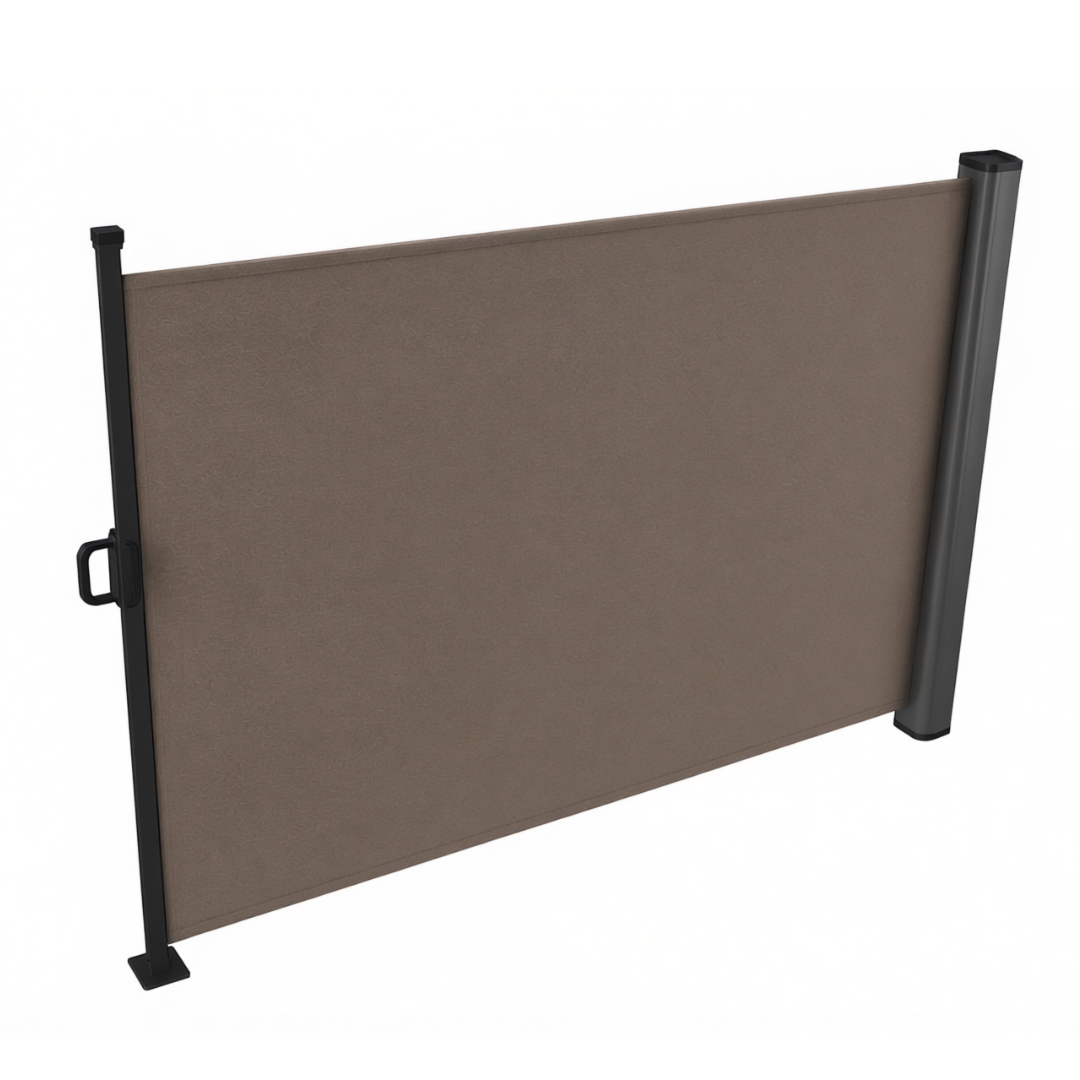 126 in Retractable Side Awning Privacy Screen for Patio Garden