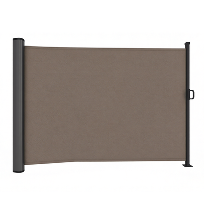126 in Retractable Side Awning Privacy Screen for Patio Garden