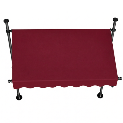 138 Inches Manual Retractable Awning with 47 Inches Projection Shade