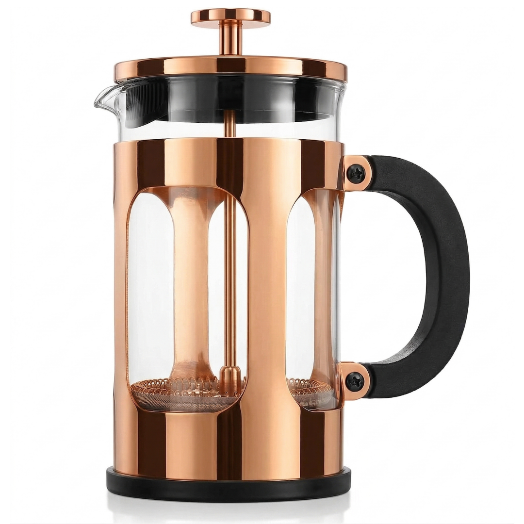 21 oz Glass French Press Coffee and Tea Maker with Steel Filter