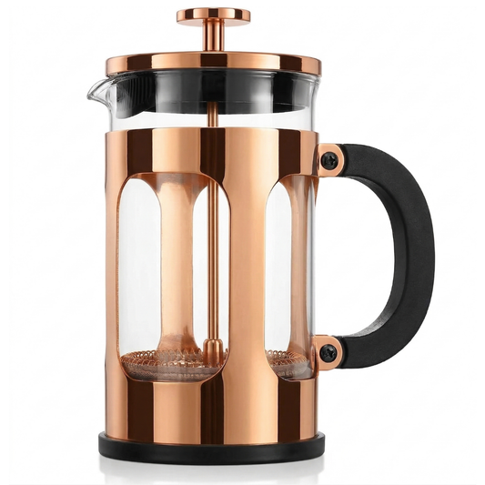 21 oz Glass French Press Coffee and Tea Maker with Steel Filter