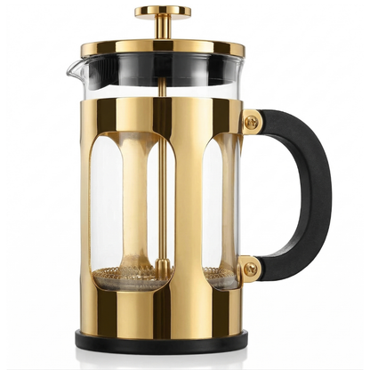 21 oz Glass French Press Coffee and Tea Maker with Steel Filter