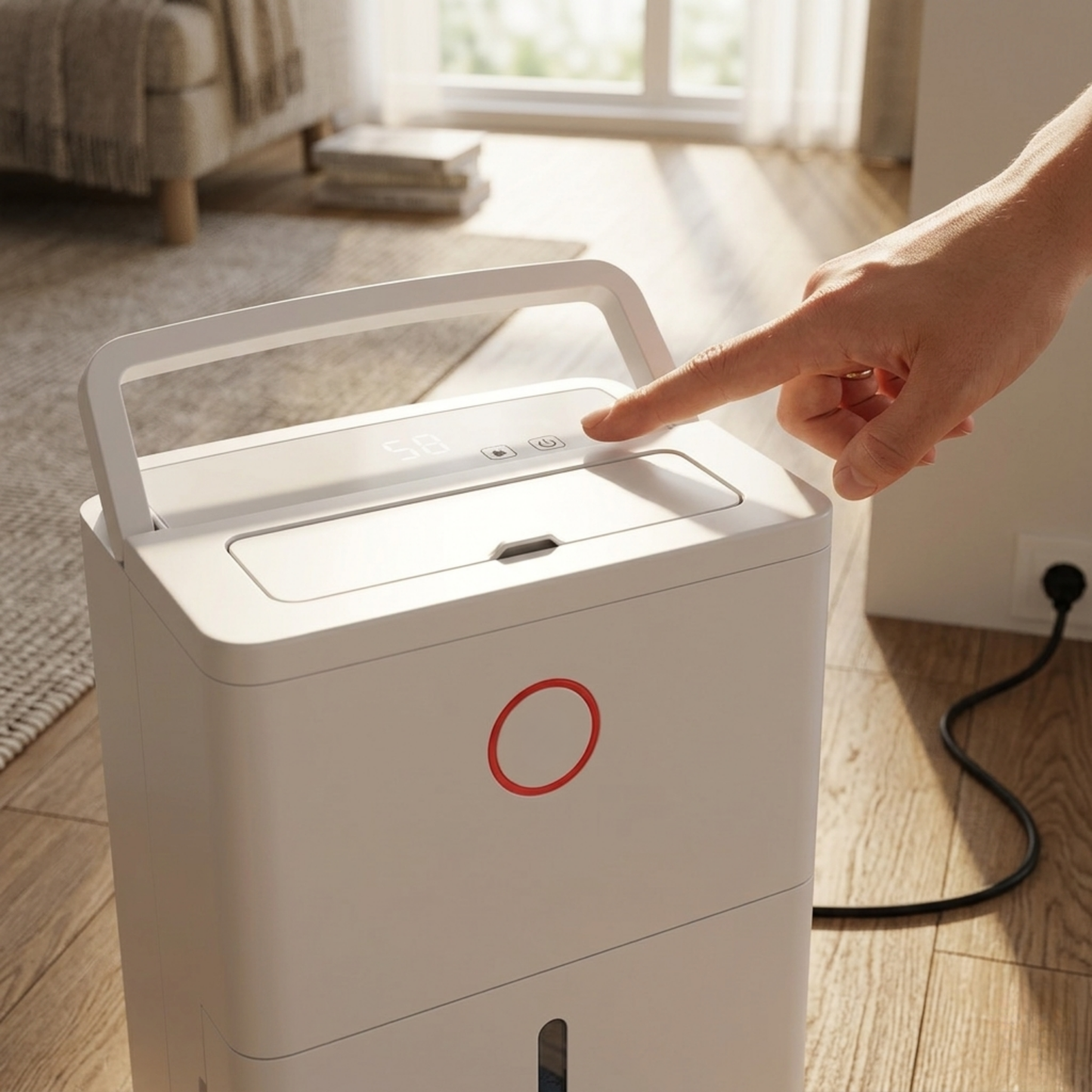 21 Pint Dehumidifier for Home with Drain Hose and Humidity Control