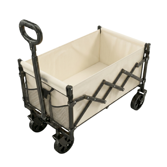 220 lb Capacity Wagon Cart with Adjustable Handle Motion System