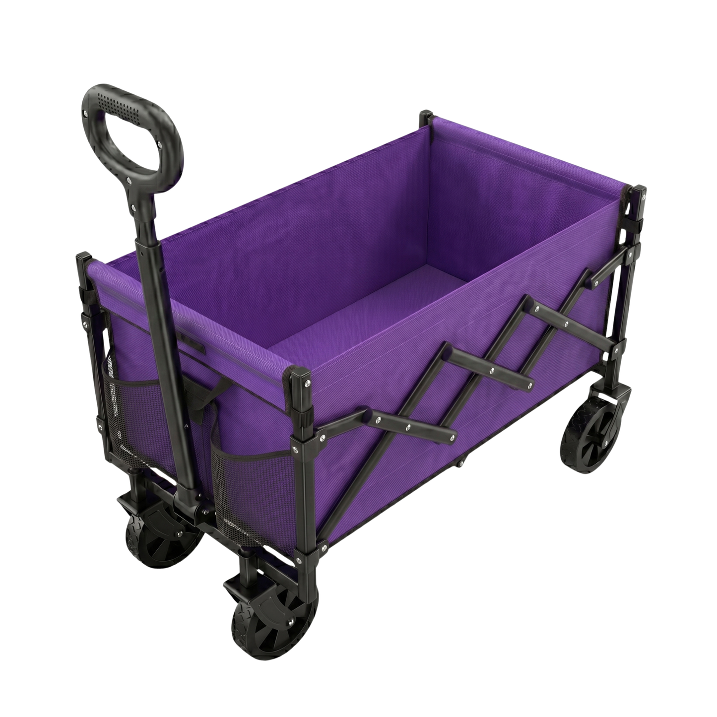220 lb Capacity Wagon Cart with Adjustable Handle Motion System