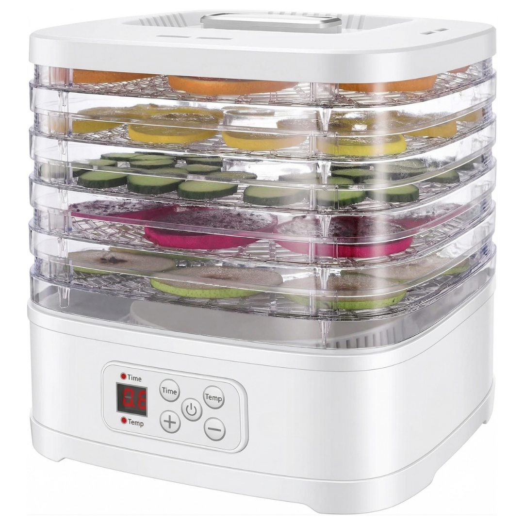 240W Food Dehydrator with 5 Trays and Adjustable Temperature