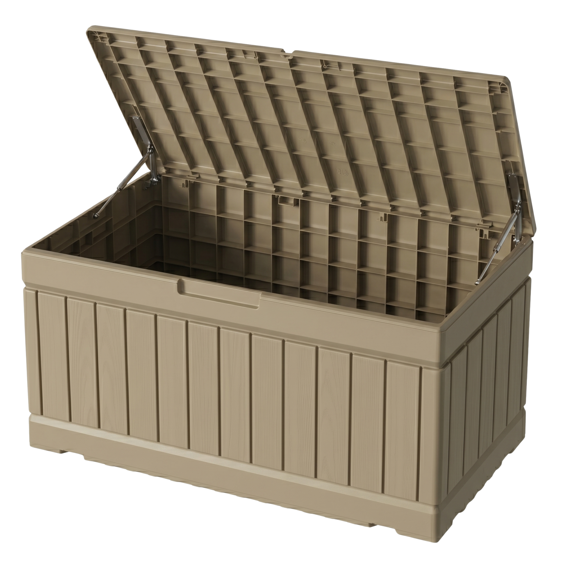 295L Deck Storage Box Resin Build with Hydraulic Flip Lid System