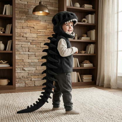 Dino Plush Baby Hoodie