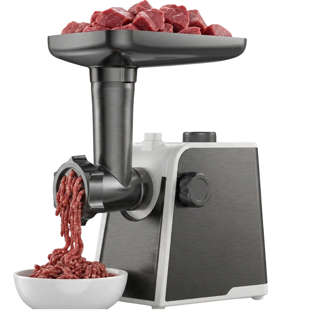 3200W Electric Meat Grinder with Plates, Sausage Tubes, and Kubbe Kit