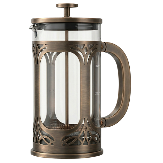 34oz Glass French Press Coffee Brewer with Stainless Steel Filter