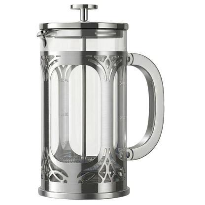 34oz Glass French Press Coffee Brewer with Stainless Steel Filter