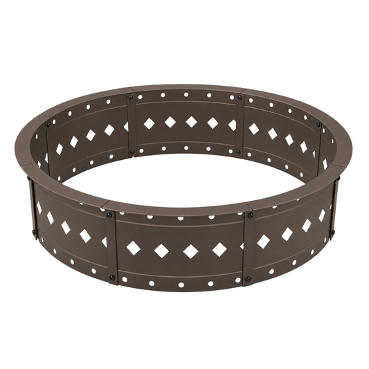 36 Inches Fire Pit Ring Steel Outdoor Wood Burning Fire Ring