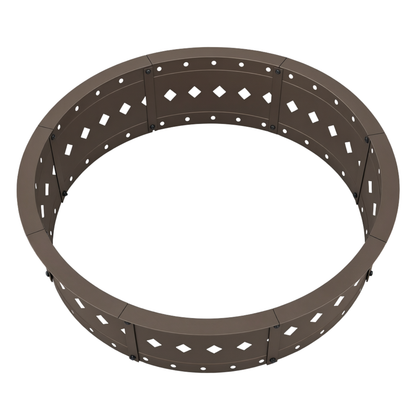 36 Inches Fire Pit Ring Steel Outdoor Wood Burning Fire Ring