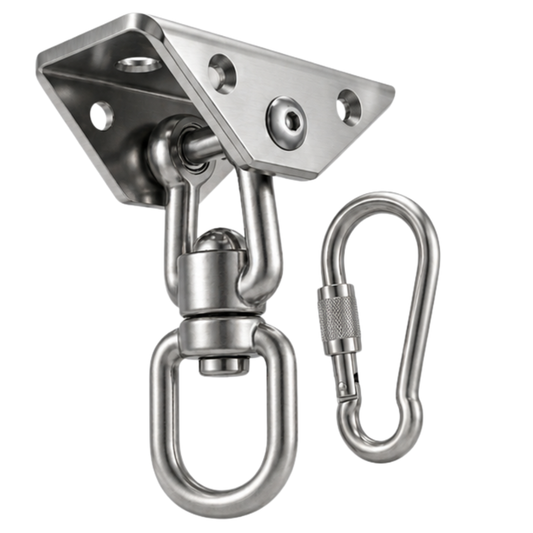 360° Rotating Hammock Hanging Kit with 1000 lb Capacity Hook