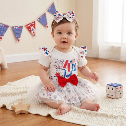 Petal 4th of July Baby Set
