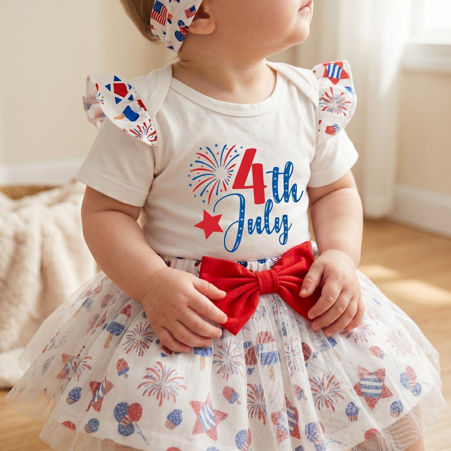 Petal 4th of July Baby Set
