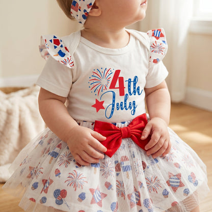 Petal 4th of July Baby Set