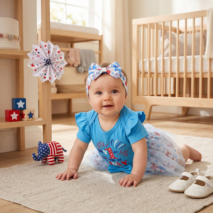 Petal 4th of July Baby Set