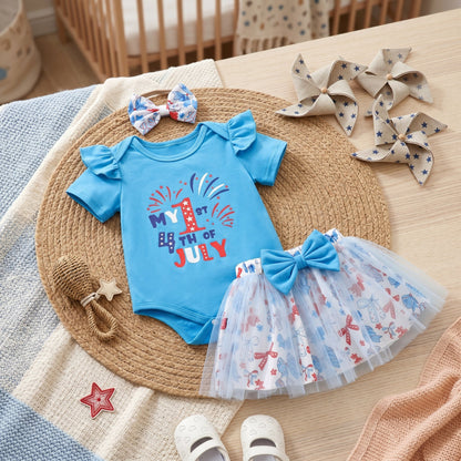 Petal 4th of July Baby Set