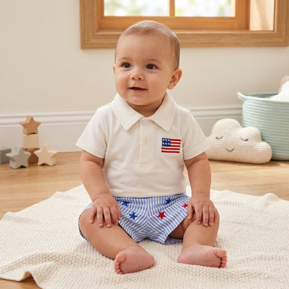 Star 4th of July Baby Set