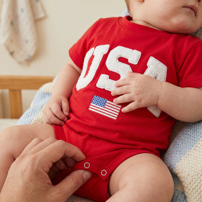 Sunny Patriotic Baby Romper