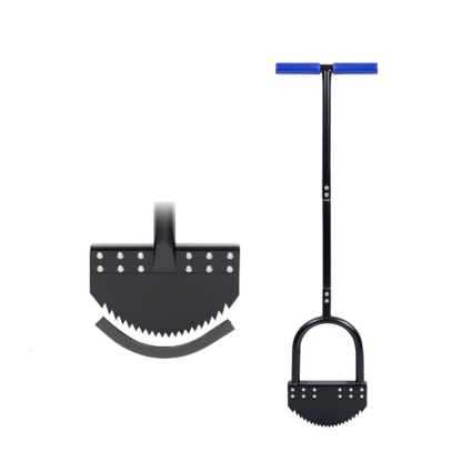 41 Inch Manual Lawn Edger Tool with Spring Steel Blade and Footplate
