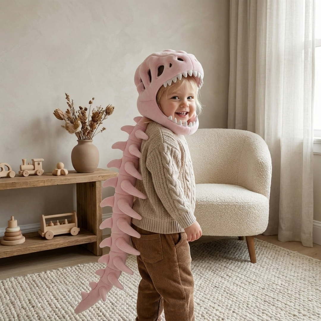 Dino Plush Baby Hoodie