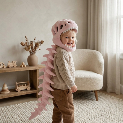 Dino Plush Baby Hoodie