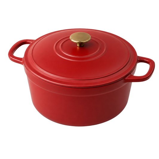 5 Quart Enameled Cast Iron Dutch Oven with Lid for Baking & Braising