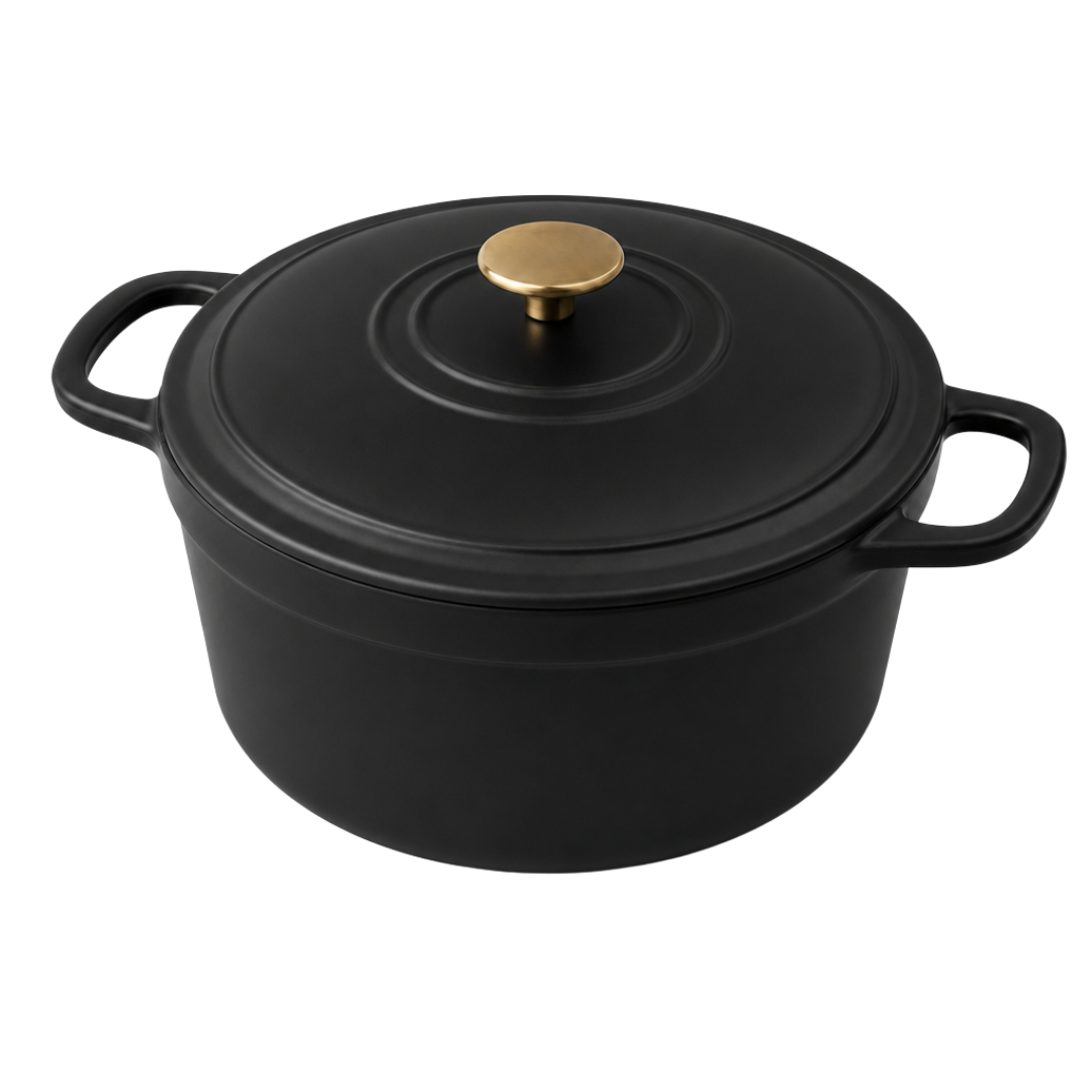 5 Quart Enameled Cast Iron Dutch Oven with Lid for Baking & Braising
