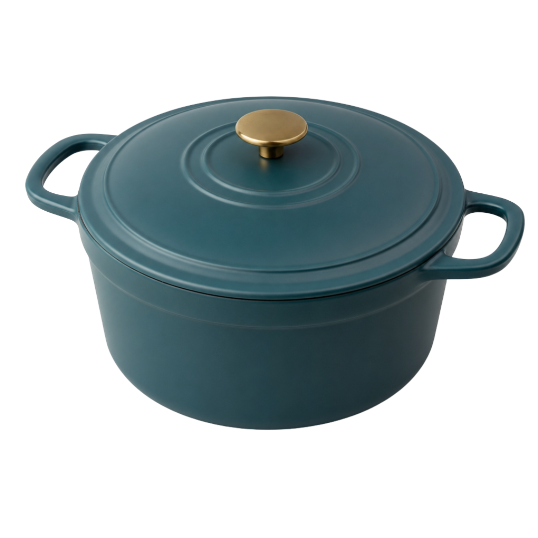 5 Quart Enameled Cast Iron Dutch Oven with Lid for Baking & Braising
