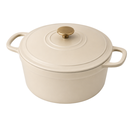 5 Quart Enameled Cast Iron Dutch Oven with Lid for Baking & Braising
