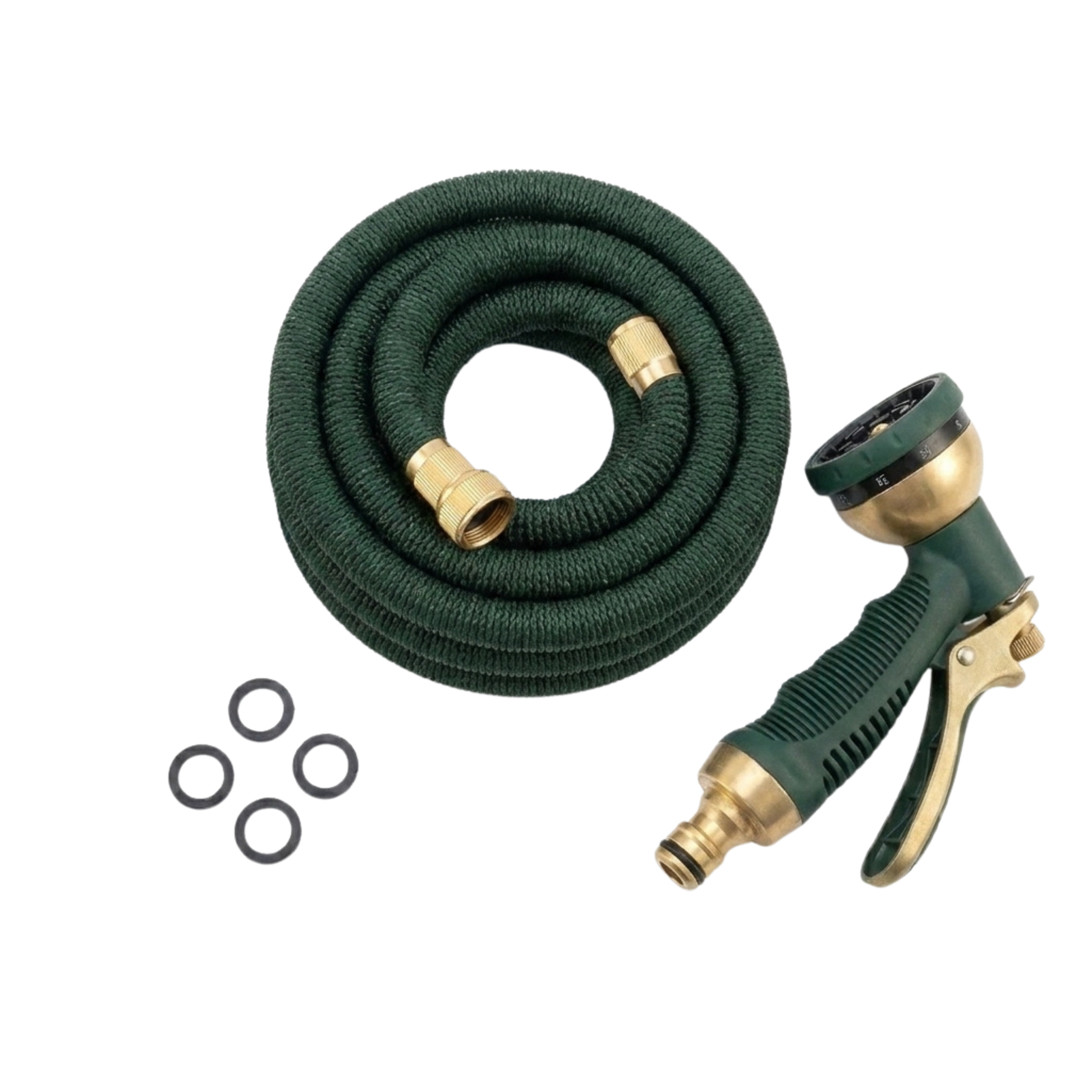 50 FT Aluminum Hose 650 PSI Water Line No Tangles Flow Assembly