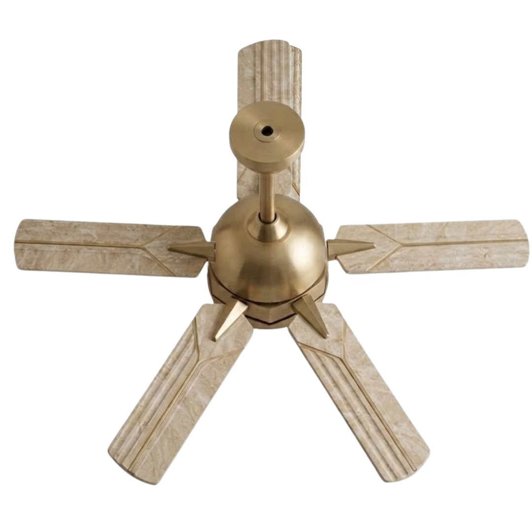 52-in Flush Mount Ceiling Fan with LED Light, Remote, App Control