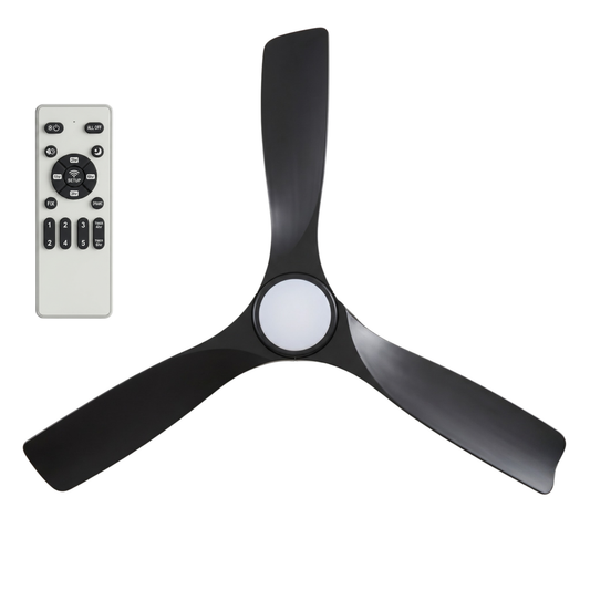 52 Inch Ceiling Fan with Light Remote 6 Speed Timer DC Motor