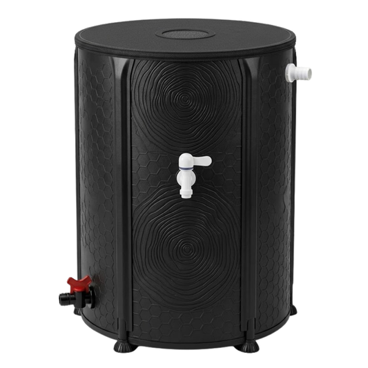 53 Gallon Collapsible Rain Barrel Water Collection System Kit