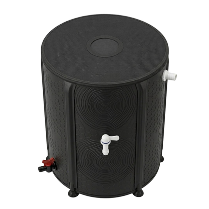 53 Gallon Collapsible Rain Barrel Water Collection System Kit